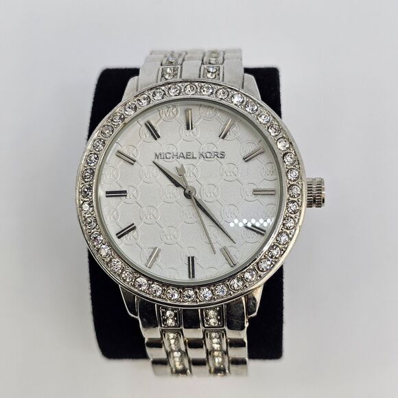 Michael Kors Silver Women's Watch with Crystal Accents - Picture 2 of 13